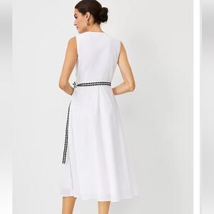 White cotton vacation dress Ann Taylor